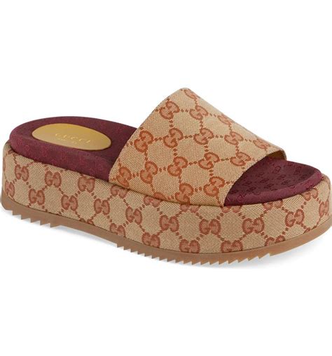 gucci slide sandal women|gucci slides women's nordstrom.